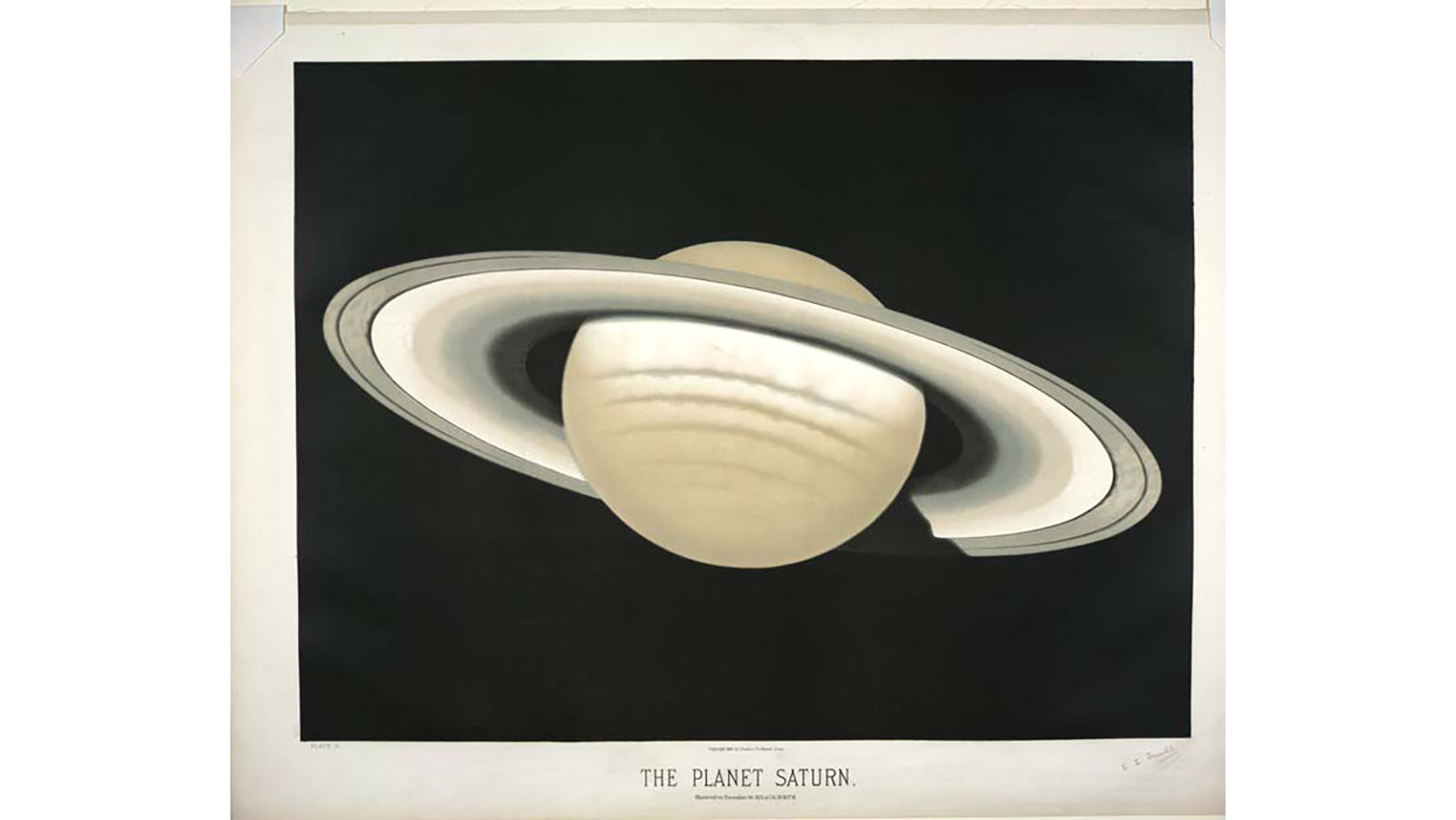 The planet Saturn. Observed on November 30, 1874, at 5h. 30m. P.M. Trouvelot C3