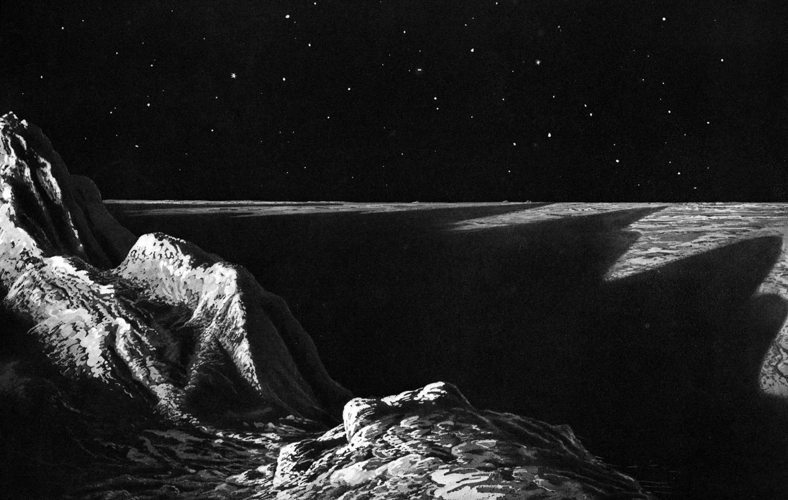 C3 Paisaje lunar (1920 aprox.) Lucien Rudaux