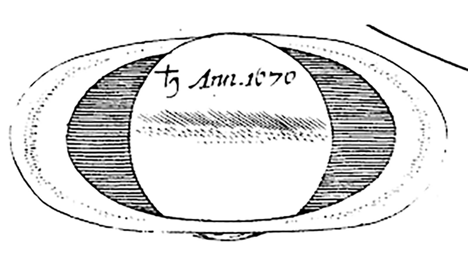 Saturno por Cassini (1676) C3