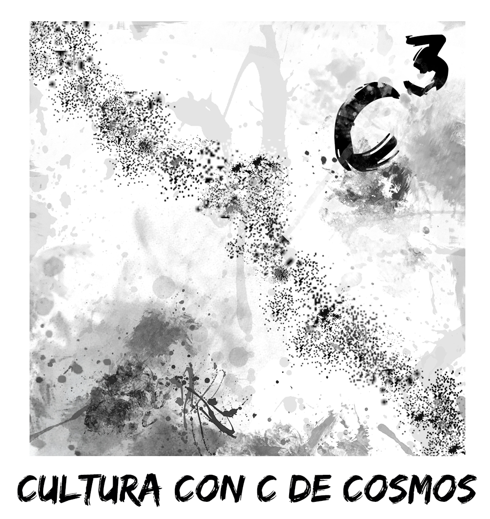 Cultura con C de Cosmos - C3 - logo blanco y negro