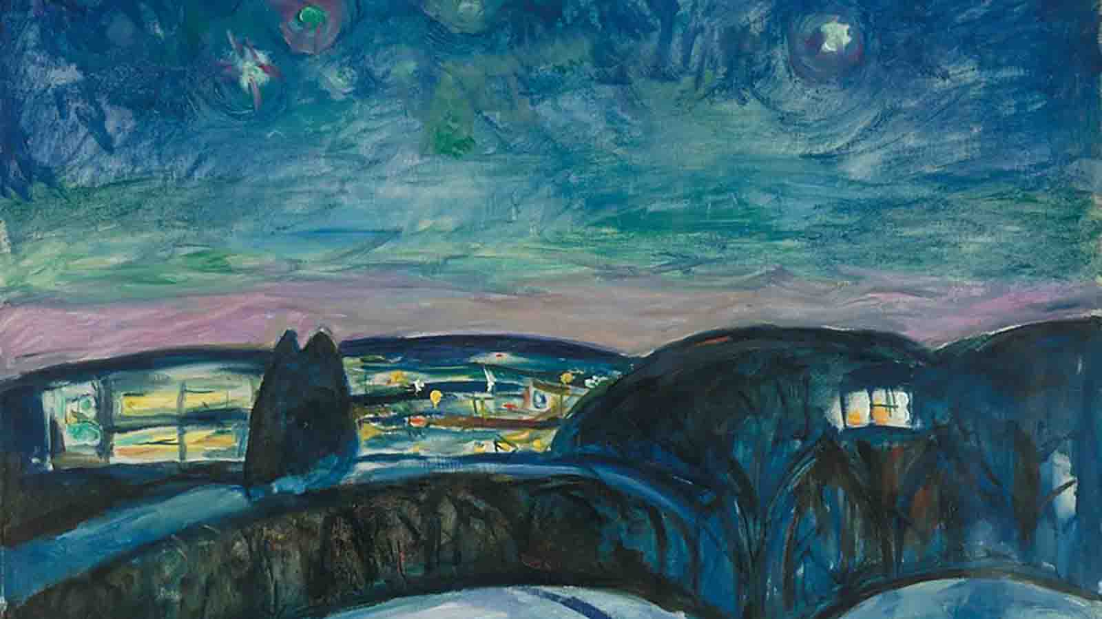 C3 - Astronomía y arte - Starry_Night_by_Edvard_Munch_1893_Getty_Center