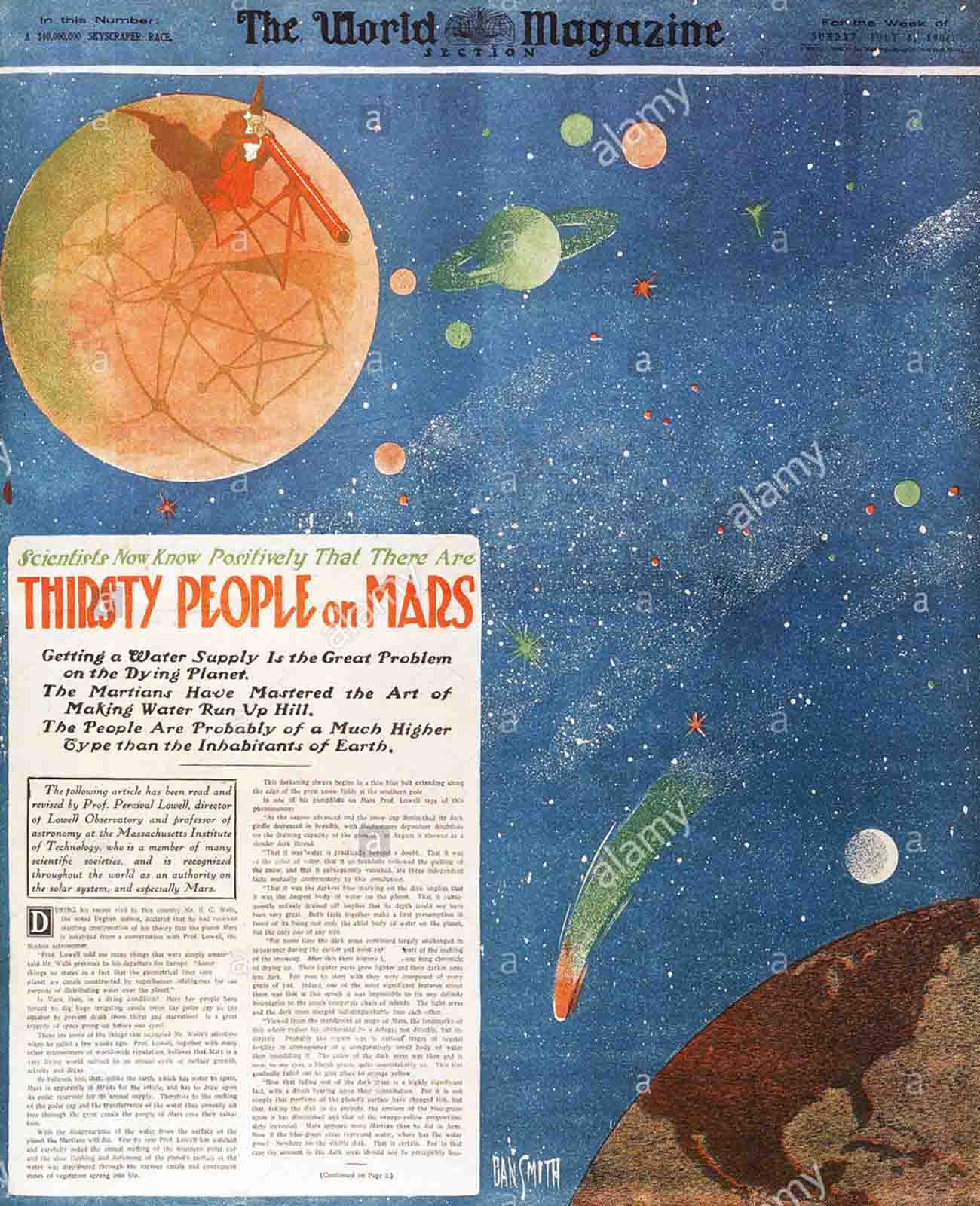 C3 Thirsty People on Mars, a feature in World Magazine, July 8, 1906