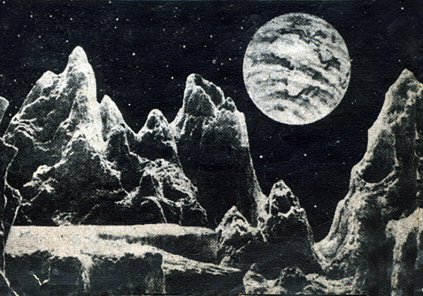 C3 Una vista de la Tierra desde la superficie de la Luna (1880 aprox.) Scriven Bolton